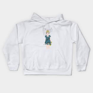 youth girl art Kids Hoodie